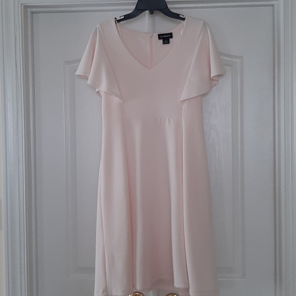 Liz Claiborne Pink Ruffle Sleeve Dres - Picture 1 of 4